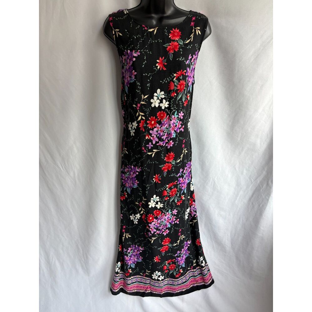 Vintage Impressions Workshop Maxi Floral Dress Size XL Prairie Retro Cottagecore